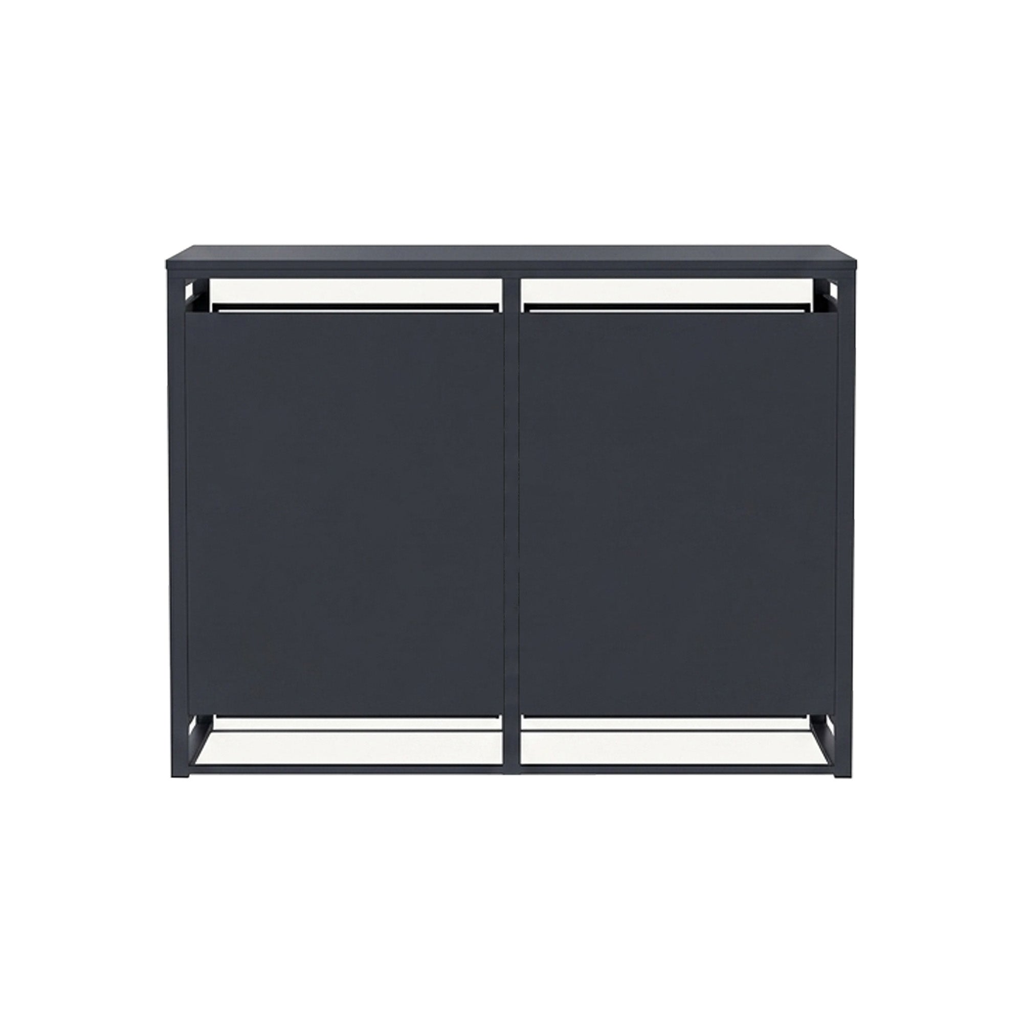 Double-Door Steel Trash Can Enclosure