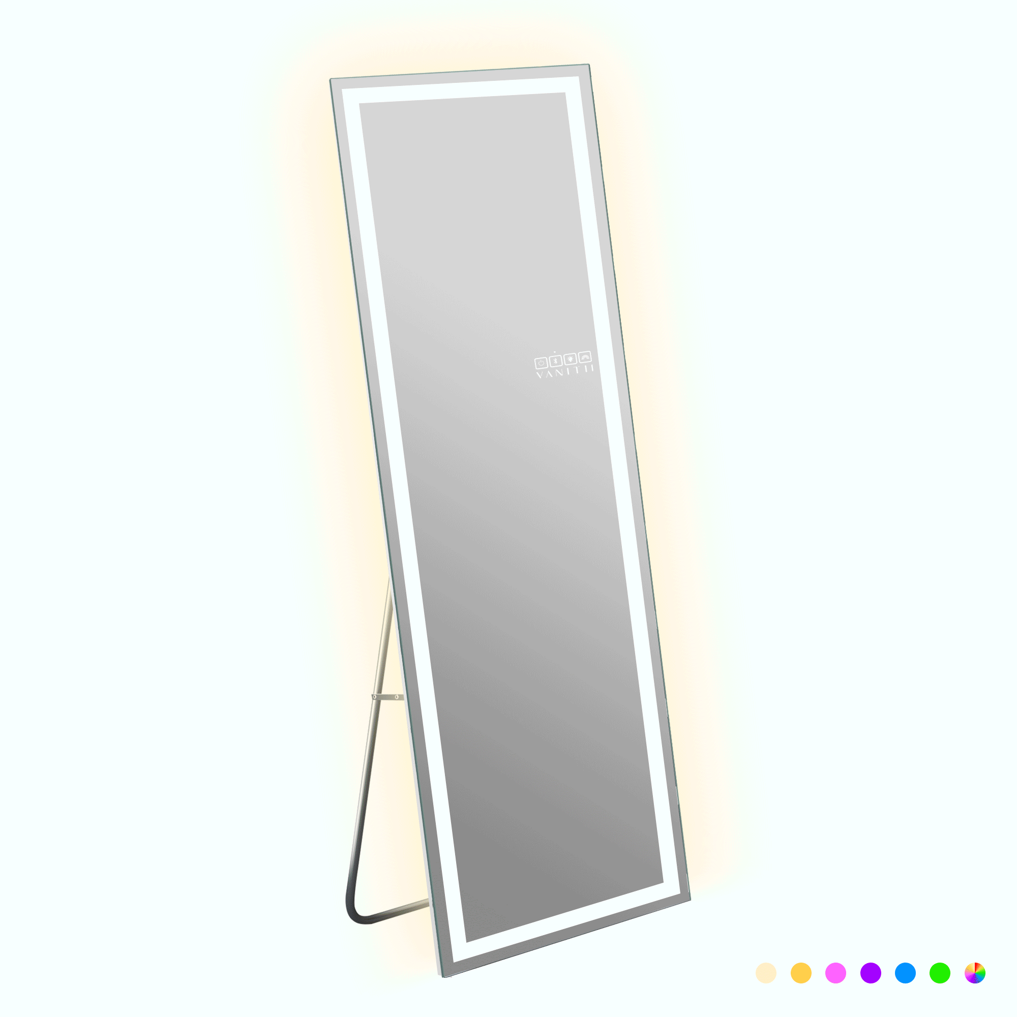 VANITII Vanity Full-Length Light Strip Mirror with RGB Light