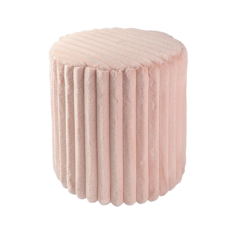 VANITII Rabbit Fur Vanity Chair