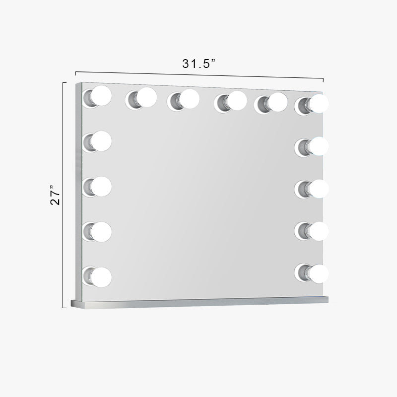 VANITII Marilyn Vanity Mirror(Landscape) - Hollywood Vanity Mirror with 14 Bulbs