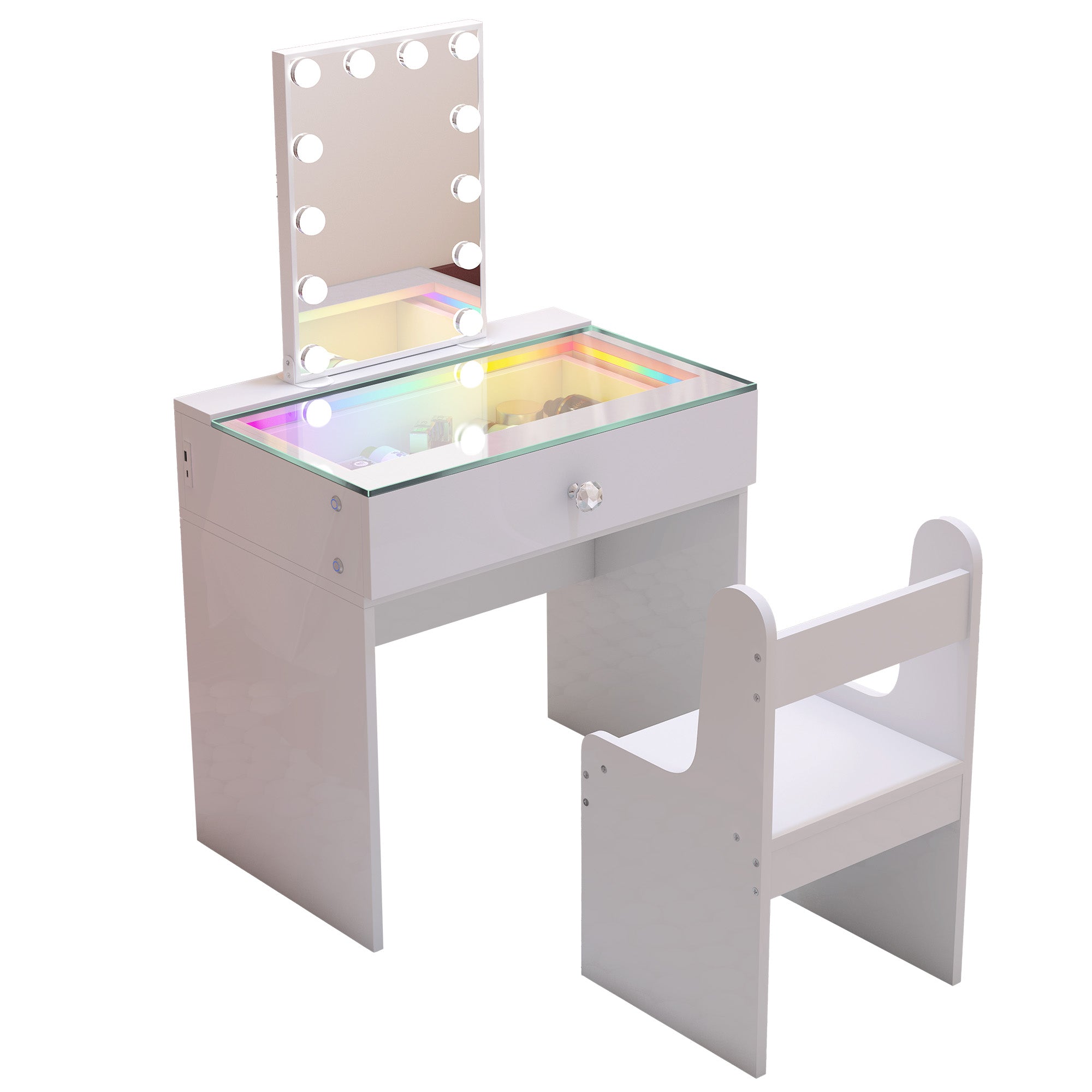 VANITII Elsa Vanity Table with Chair