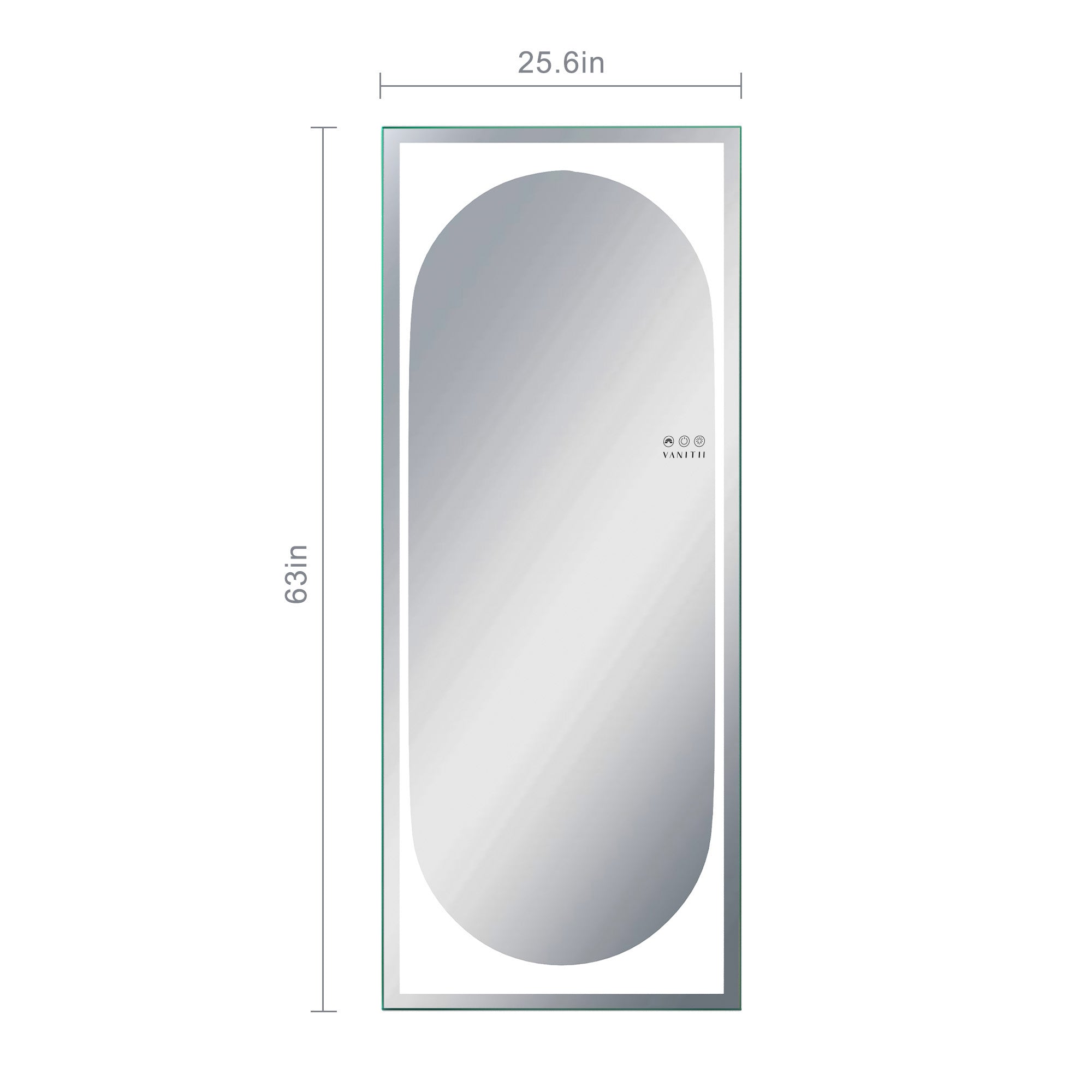 VANITII Vanity Full-Length Mirror with Oval Light