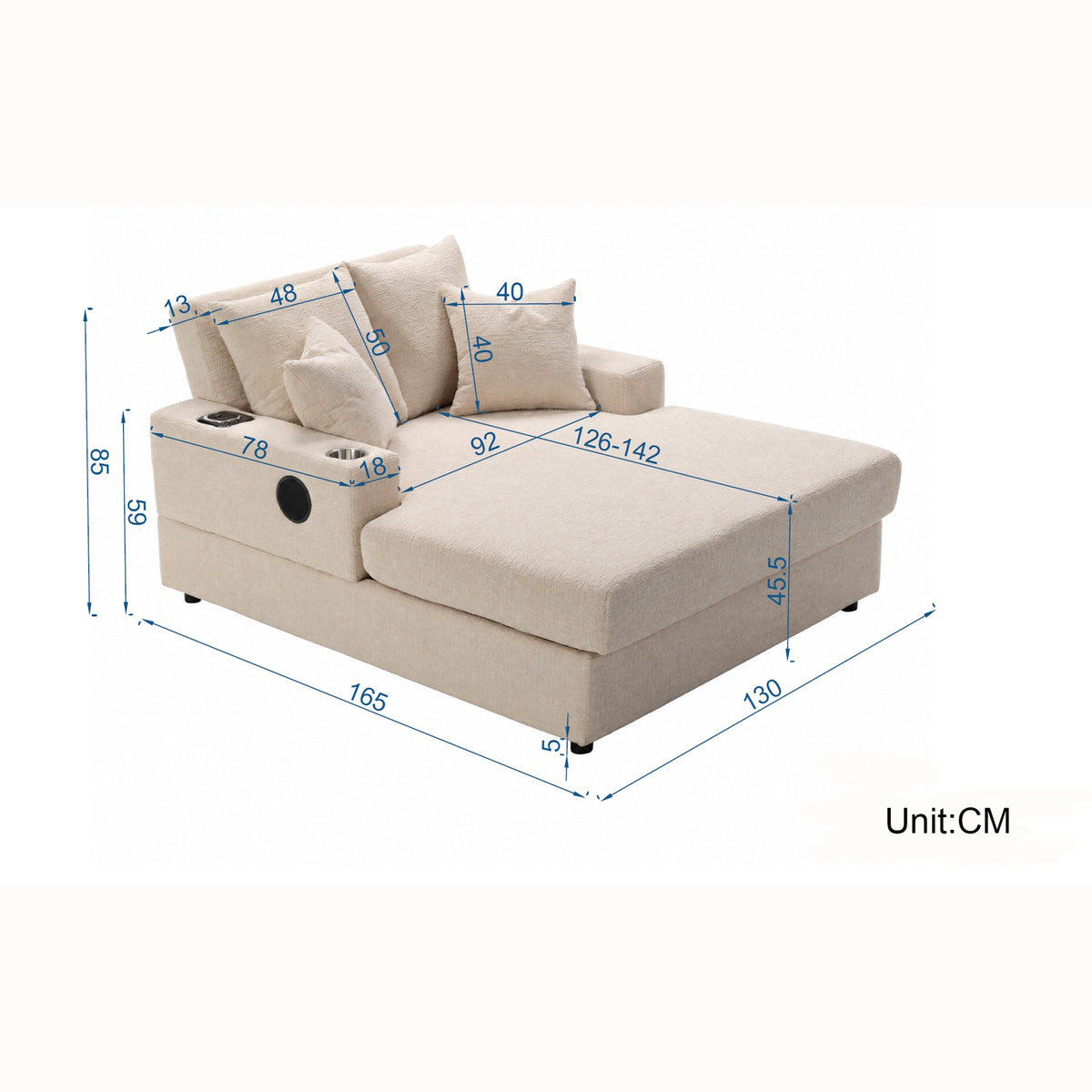 Chaise Lounge Sofa-2703B