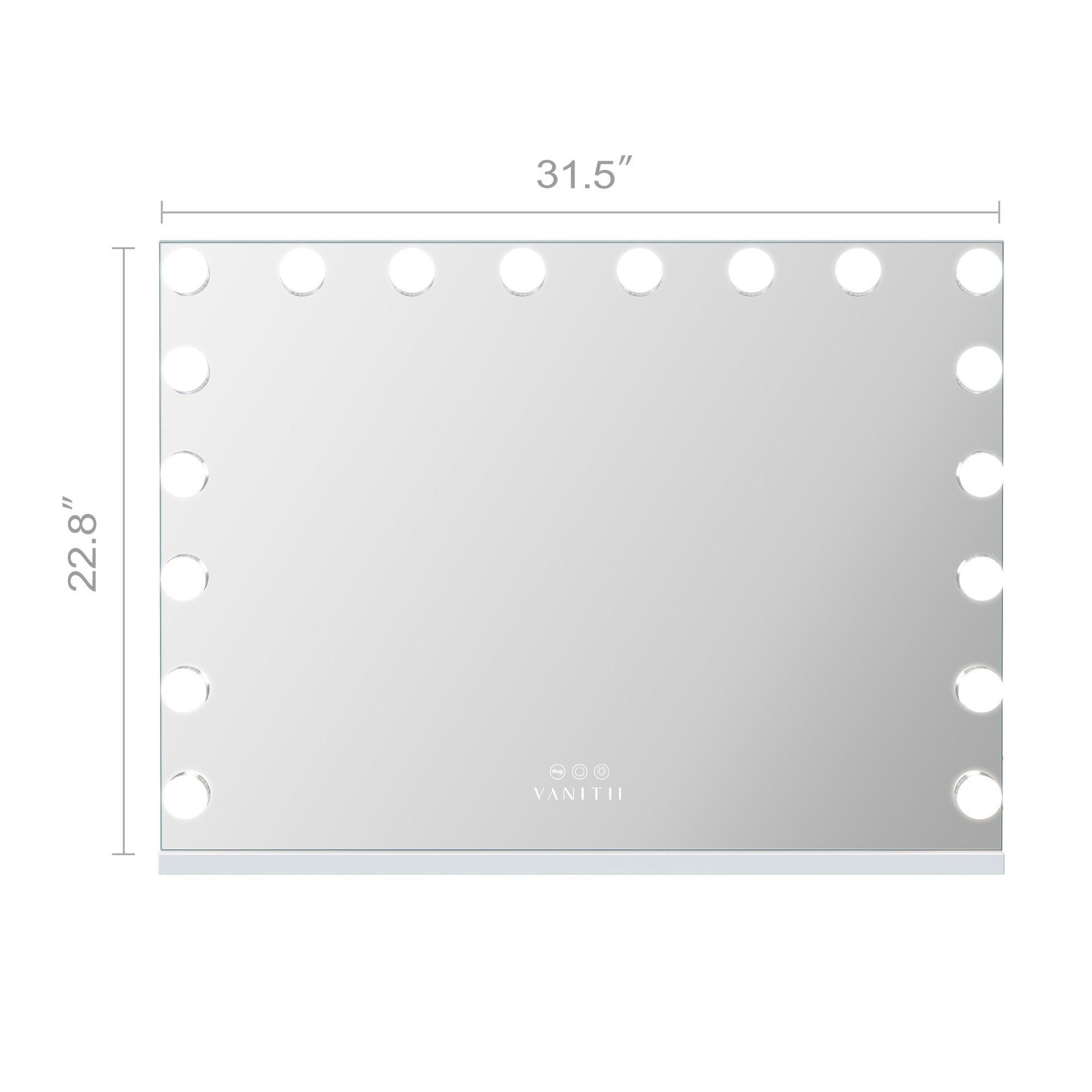 VANITII Vanity 18 Bulbs Light Mirror