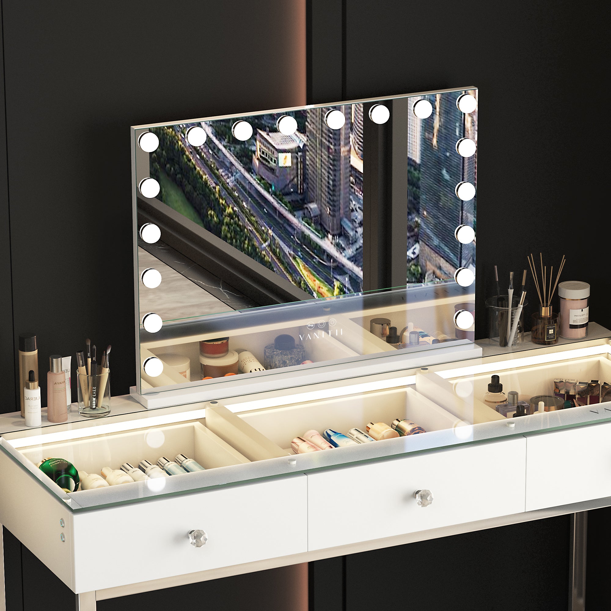 VANITII Vanity 18 Bulbs Light Mirror
